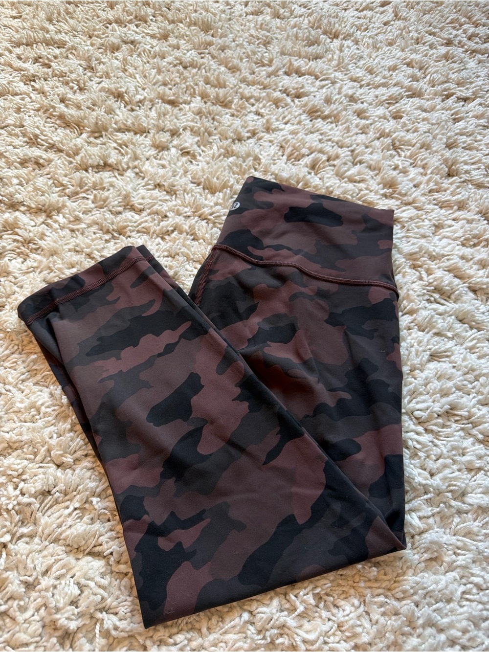 lululemon athletica Camo High-Rise Leggings - Black and Brown